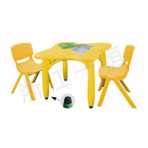 Plastic Chair SeriesYH-057-5梅花桌(全塑)