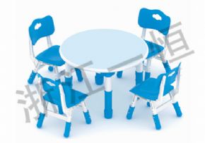 Plastic table and chair series豪華圓形包邊桌
