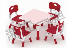 Plastic table and chair series豪華正方形包邊桌