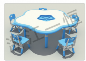 Plastic table and chair series可拼式梅華桌（雙邊）
