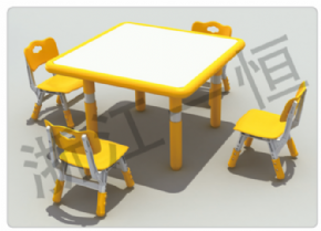 Plastic table and chair series可拼式正方桌（雙邊）