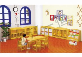 Toy cabinet seriesLog composite toy cabinet