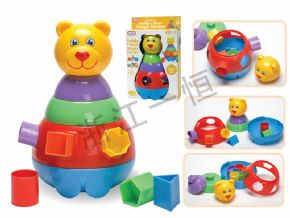 Mosaic classColorful shape bear