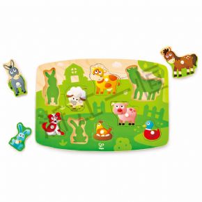 Mosaic classThird-order one farm animal small hand grab puzzle