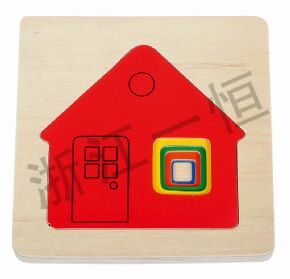 Developing language cognitionMulti-layer puzzle --- house