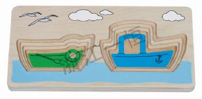 Developing language cognitionMulti-layer puzzle --- ship