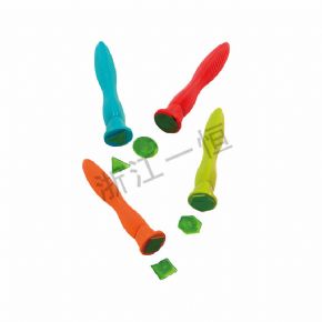 Art tools四款橡膠手柄幾何印章